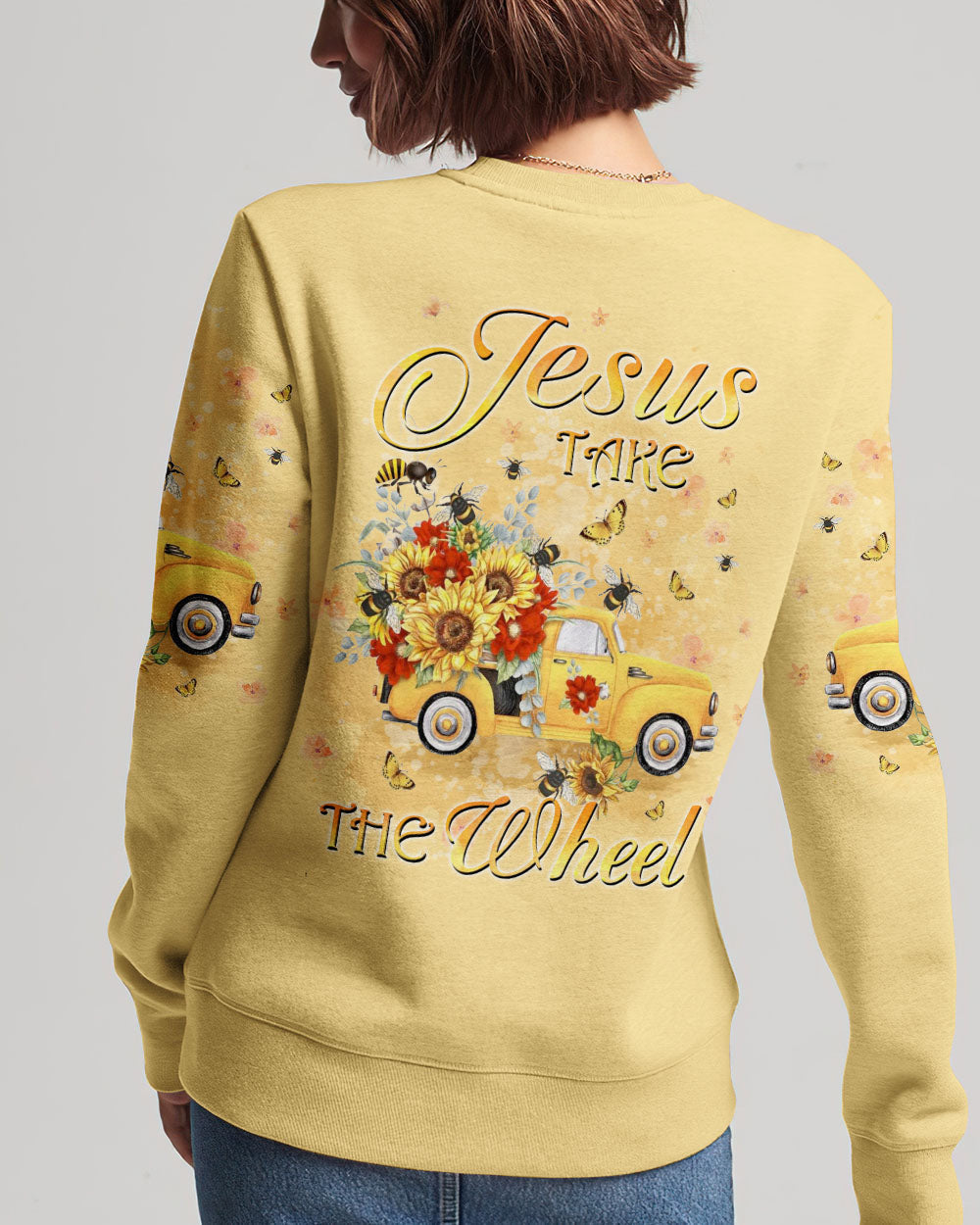 Jesus Take The Wheel Women's All Over Print Shirt - Yhkd2702244, easychoo.com