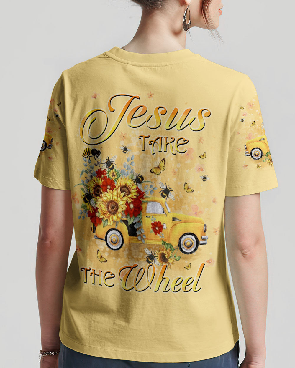 Jesus Take The Wheel Women's All Over Print Shirt - Yhkd2702244, easychoo.com