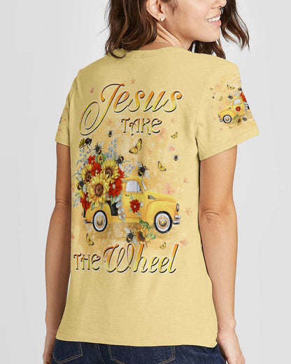 Jesus Take The Wheel Women's All Over Print Shirt - Yhkd2702244, easychoo.com