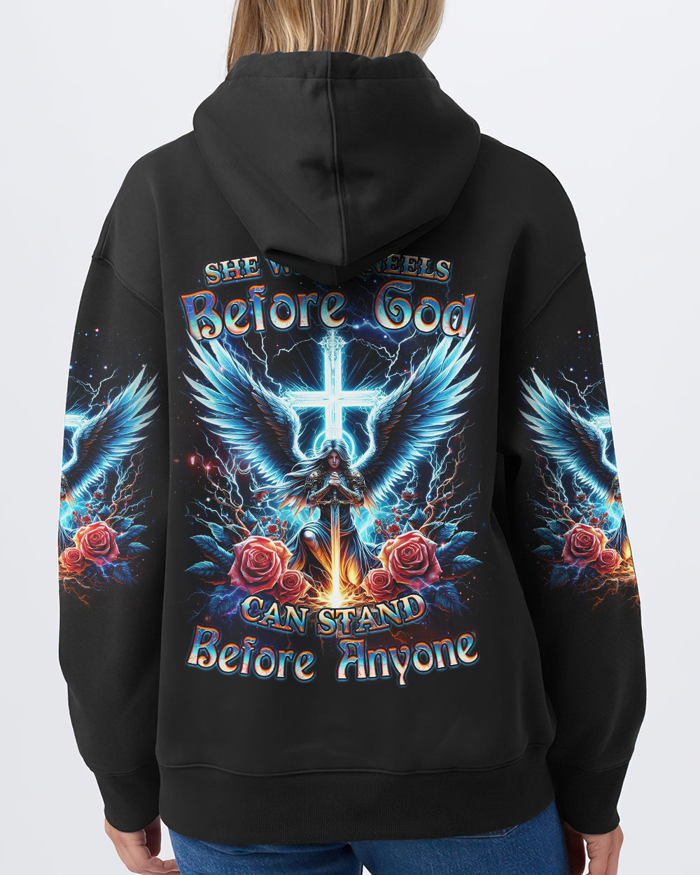 She Who Kneels Before God Women's All Over Print Shirt -Yhdu1902241, easychoo.com