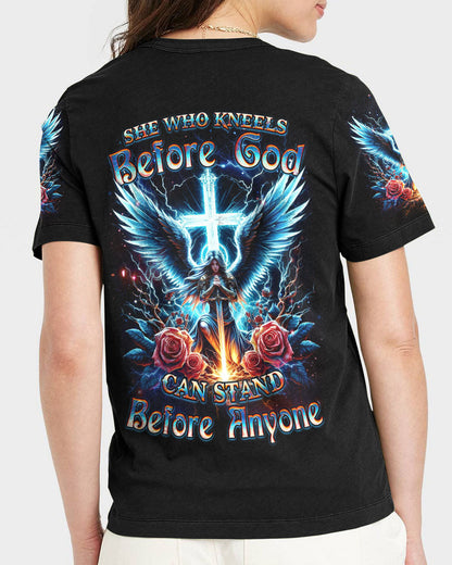 She Who Kneels Before God Women's All Over Print Shirt -Yhdu1902241, easychoo.com