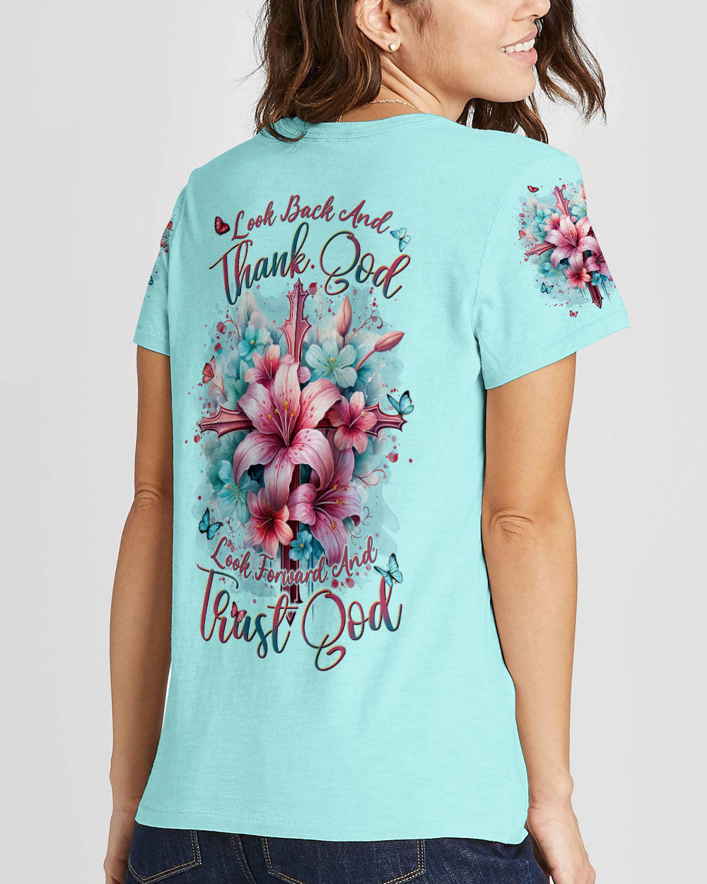 Look Back And Thank God Women's All Over Print Shirt - Tlnt1602242, easychoo.com