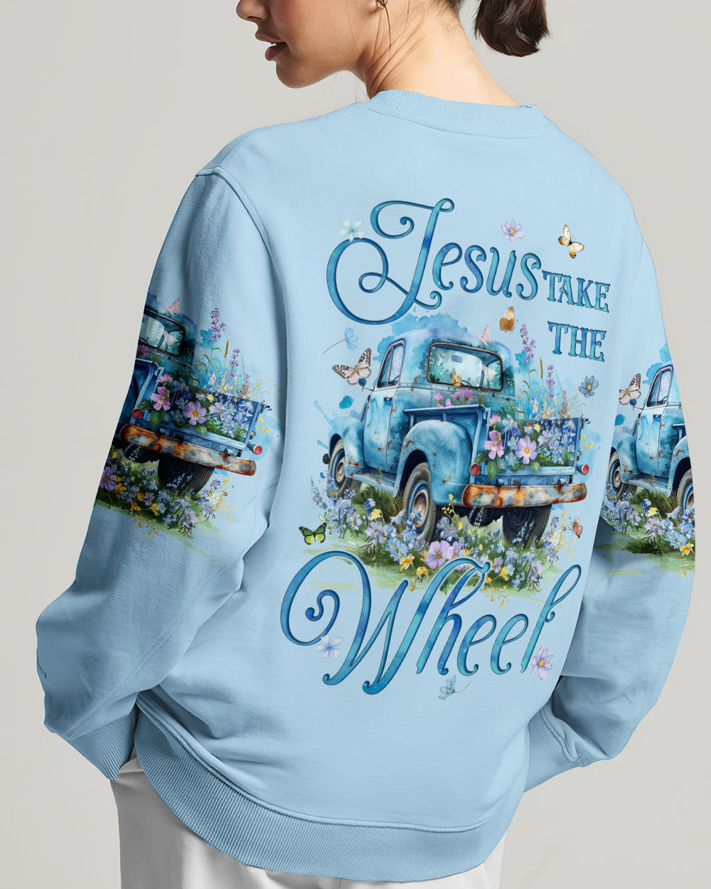 Jesus Take The Wheel Women's All Over Print Shirt - Tyqy2802243, easychoo.com