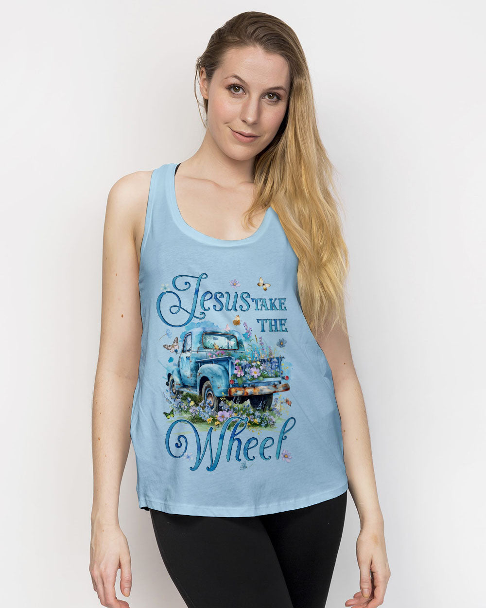 Jesus Take The Wheel Women's All Over Print Shirt - Tyqy2802243, easychoo.com