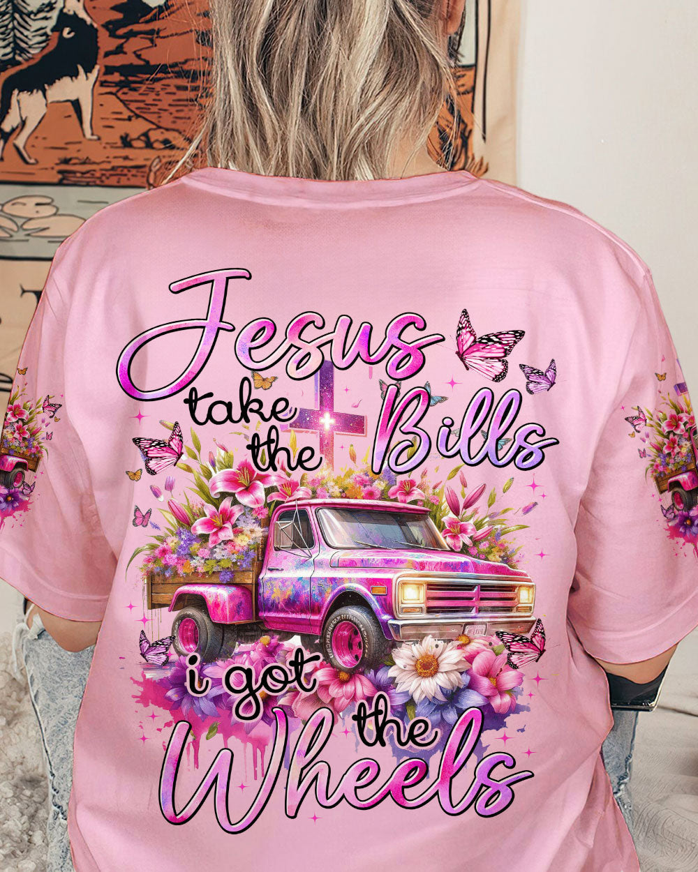 Jesus Take The Bills Women's All Over Print Shirt - Tytm1811233, easychoo.com