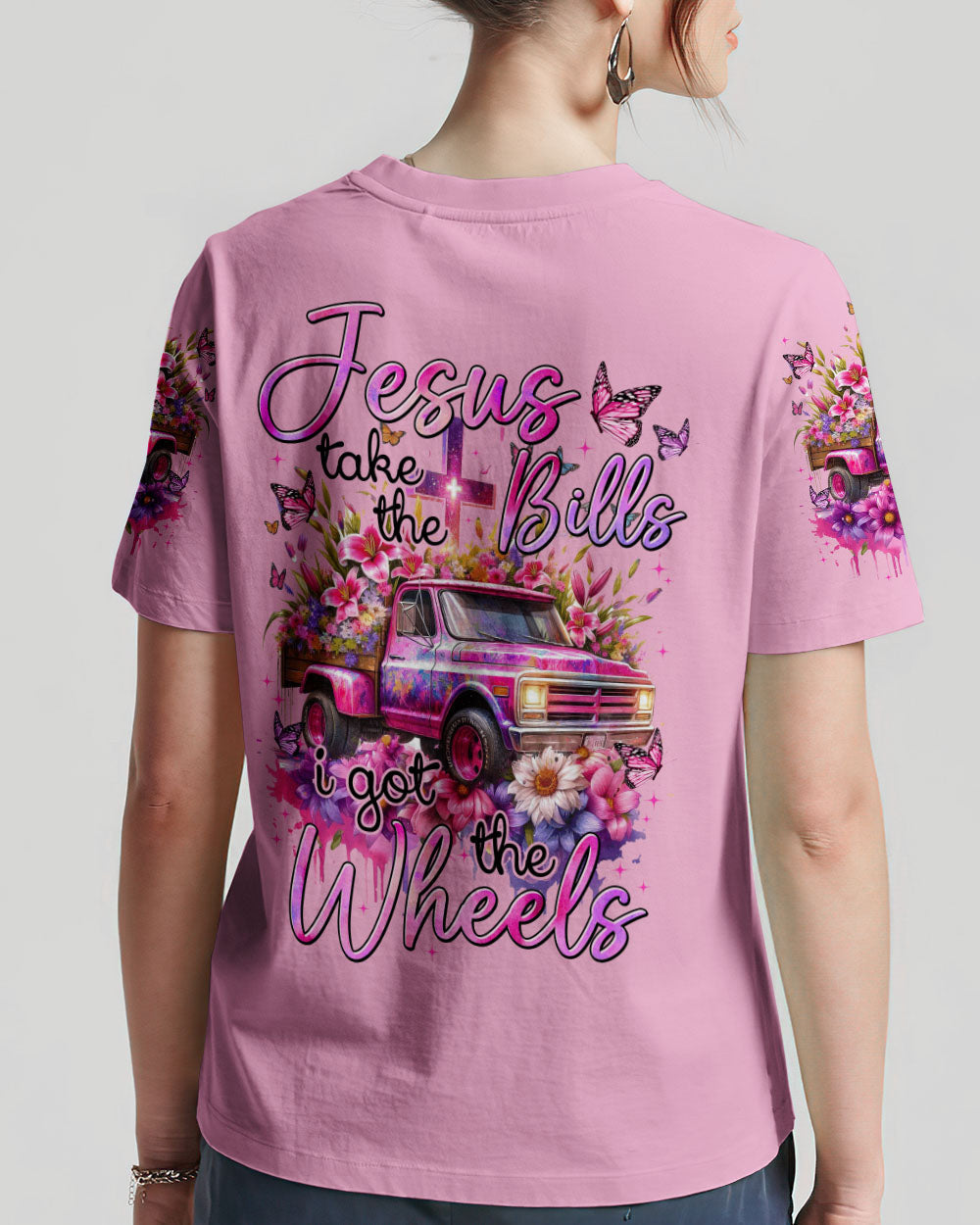 Jesus Take The Bills Women's All Over Print Shirt - Tytm1811233, easychoo.com