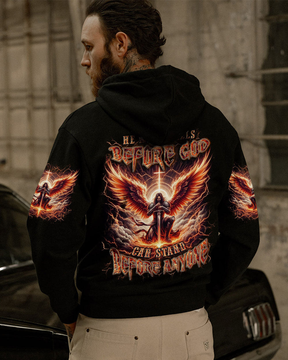 He Who Kneels Before God Warrior Men's All Over Print Shirt - Yhln2902243, easychoo.com