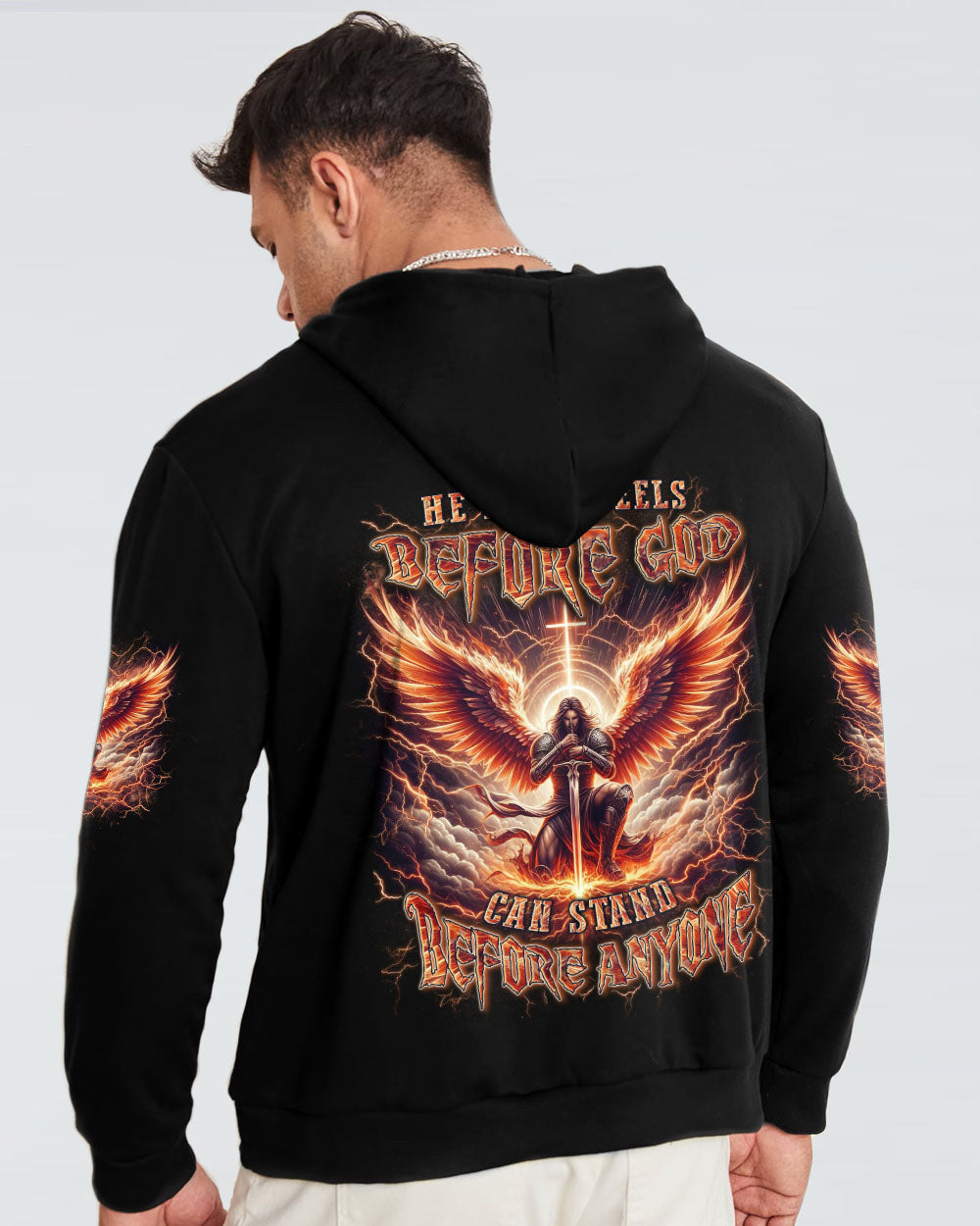 He Who Kneels Before God Warrior Men's All Over Print Shirt - Yhln2902243, easychoo.com