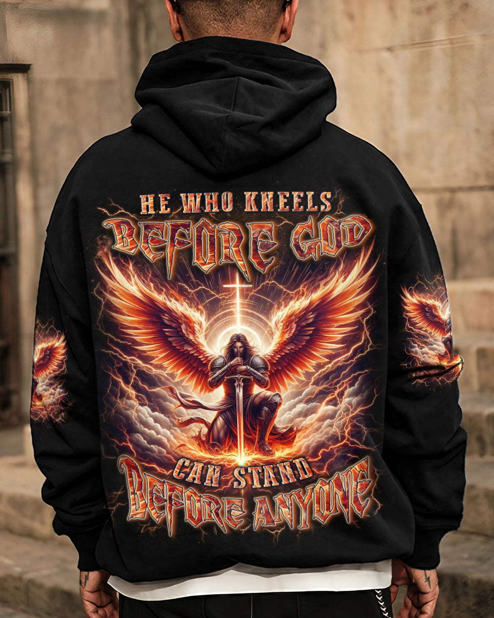 He Who Kneels Before God Warrior Men's All Over Print Shirt - Yhln2902243, easychoo.com