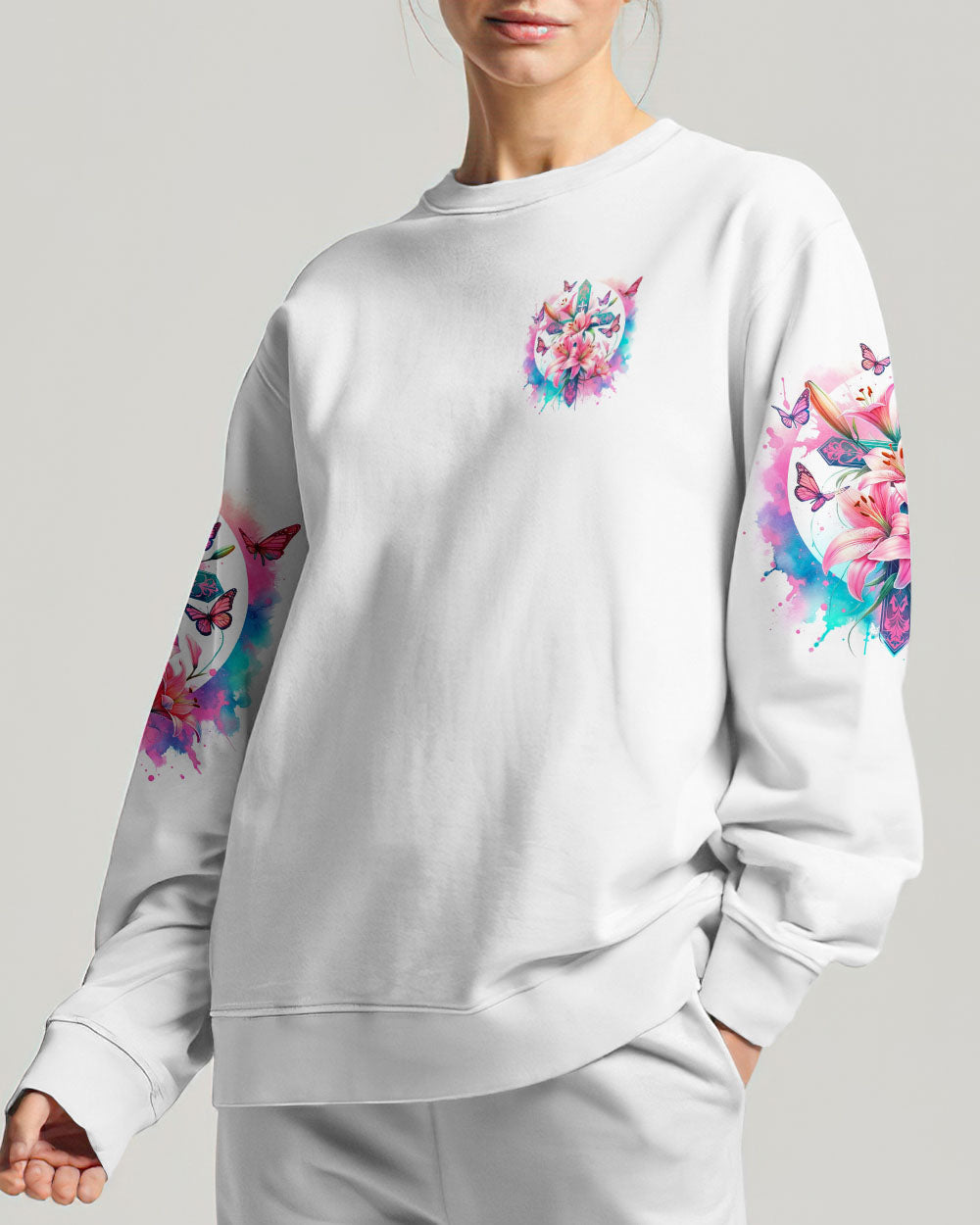 Choosing God Everyday Lilies Women's All Over Print Shirt - Tlnz0502244, easychoo.com