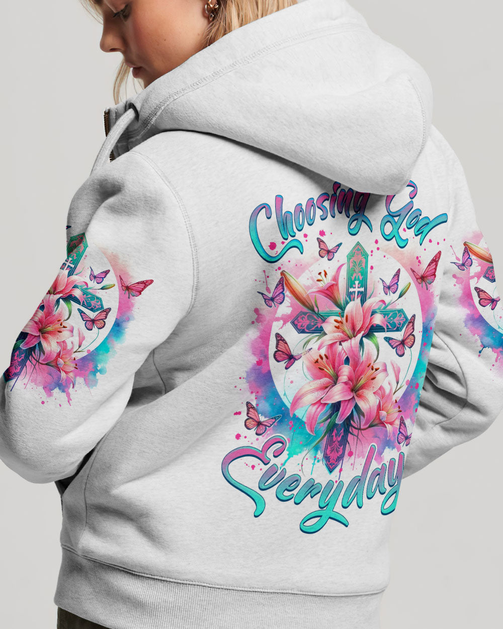 Choosing God Everyday Lilies Women's All Over Print Shirt - Tlnz0502244, easychoo.com