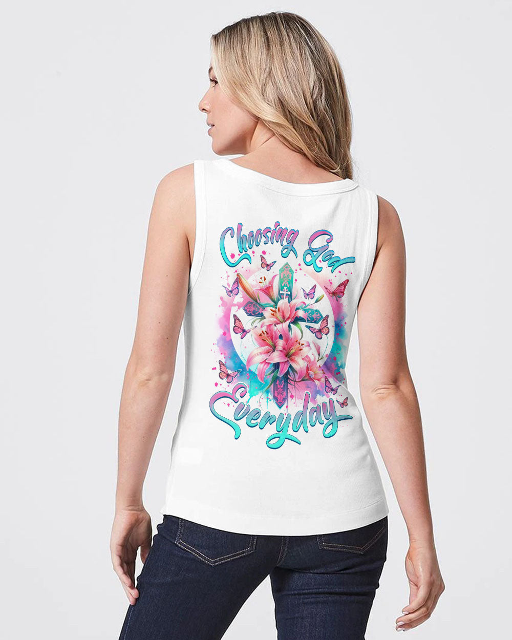 Choosing God Everyday Lilies Women's All Over Print Shirt - Tlnz0502244, easychoo.com