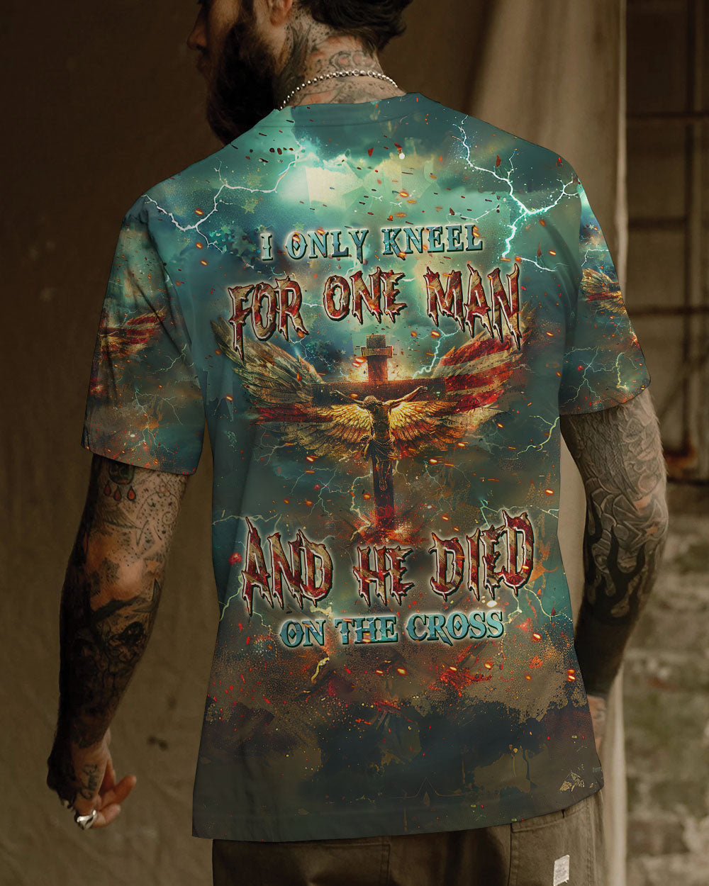I Only Kneel For One Man Men's All Over Print Shirt - Tlpq2103241, easychoo.com