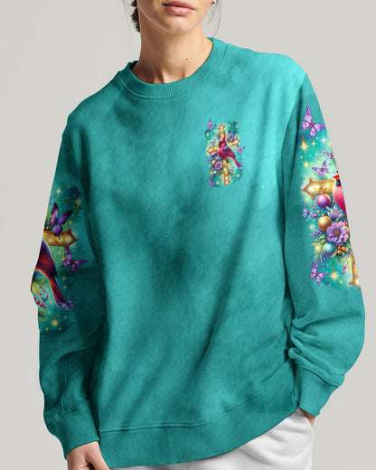 With God All Things Are Possible Cardinal Christmas Women's All Over Print Shirt - Tltr3010234, easychoo.com