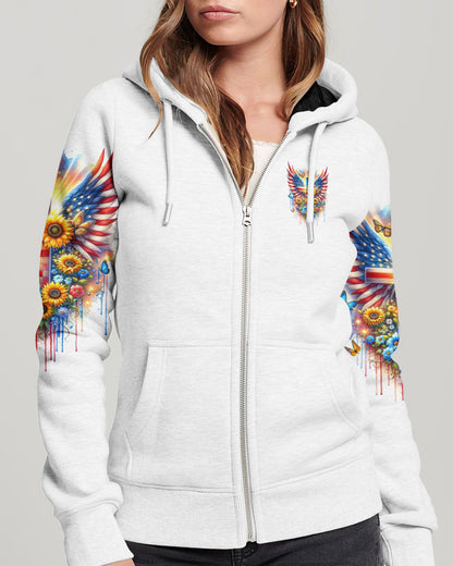 I Can Do All Things Through Christ Wings Sunflower Women's All Over Print Shirt - Tlnz1412234, easychoo.com