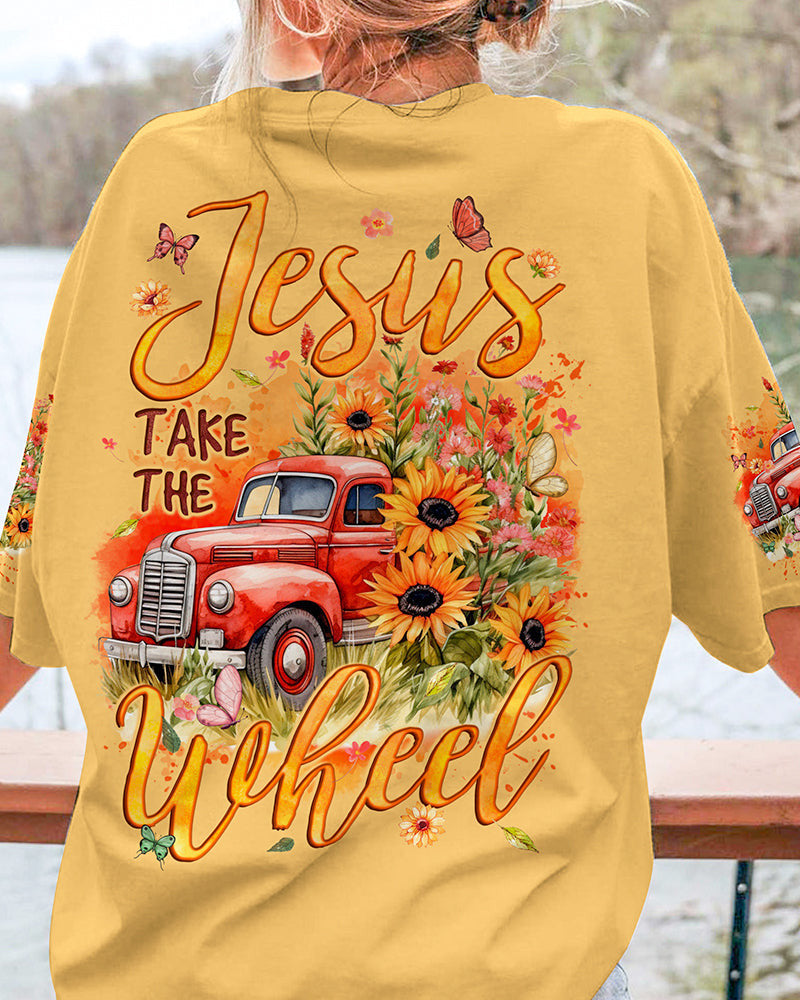 Jesus Take The Wheel Women's All Over Print Shirt - Tyqy0812232, easychoo.com
