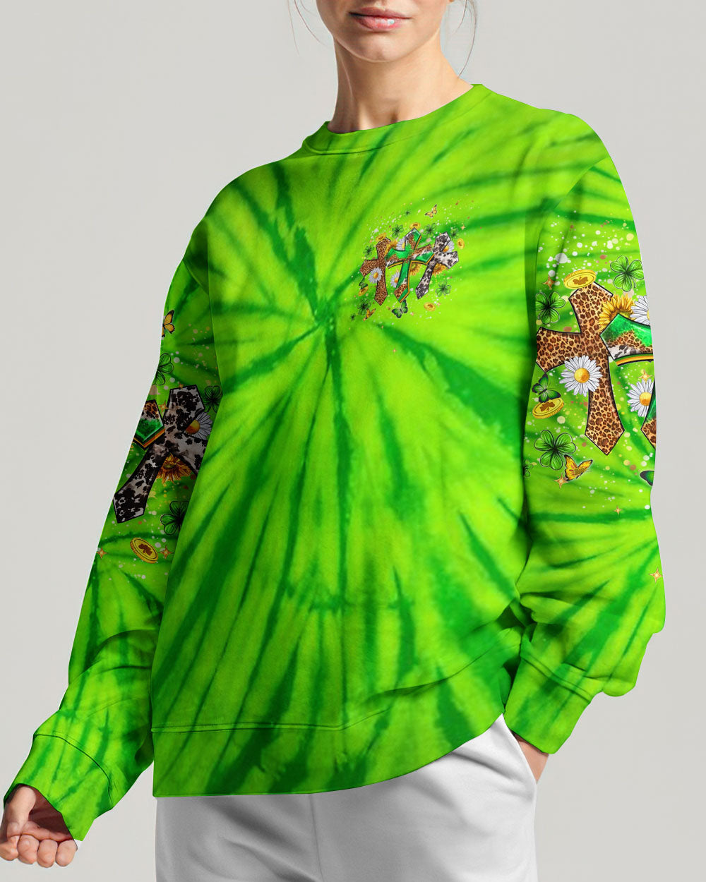Not Lucky Just Blessed St Patrick's Day Women's All Over Print Shirt - Yhhn2501243, easychoo.com