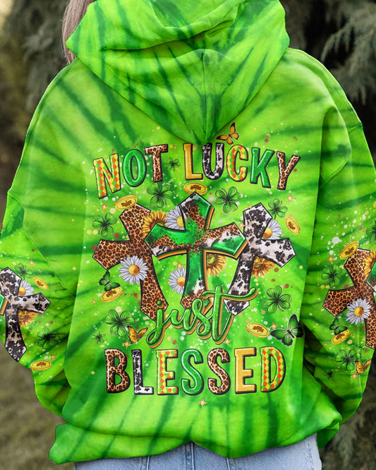 Not Lucky Just Blessed St Patrick's Day Women's All Over Print Shirt - Yhhn2501243, easychoo.com