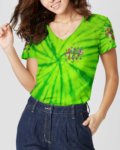 Not Lucky Just Blessed St Patrick's Day Women's All Over Print Shirt - Yhhn2501243, easychoo.com