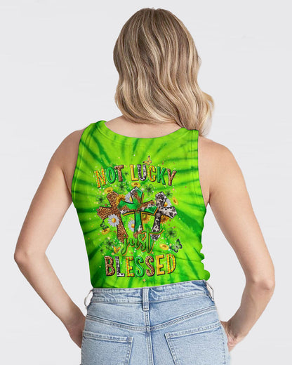 Not Lucky Just Blessed St Patrick's Day Women's All Over Print Shirt - Yhhn2501243, easychoo.com