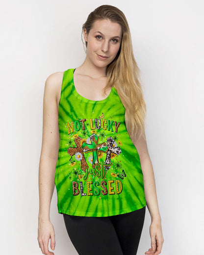 Not Lucky Just Blessed St Patrick's Day Women's All Over Print Shirt - Yhhn2501243, easychoo.com