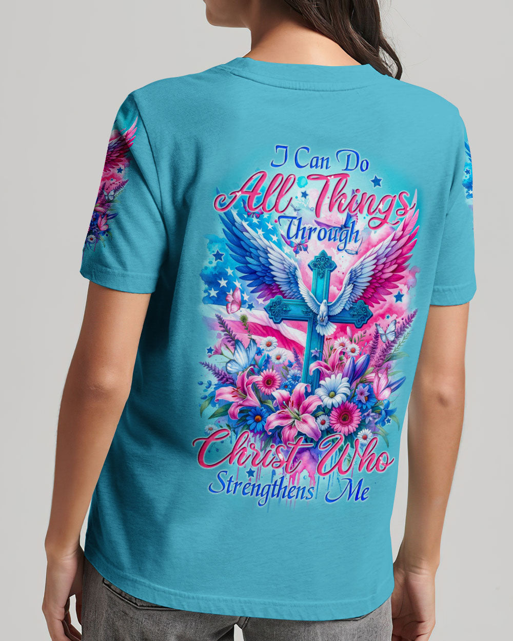 I Can Do All Things Women's All Over Print Shirt - Tyqy1311231, easychoo.com