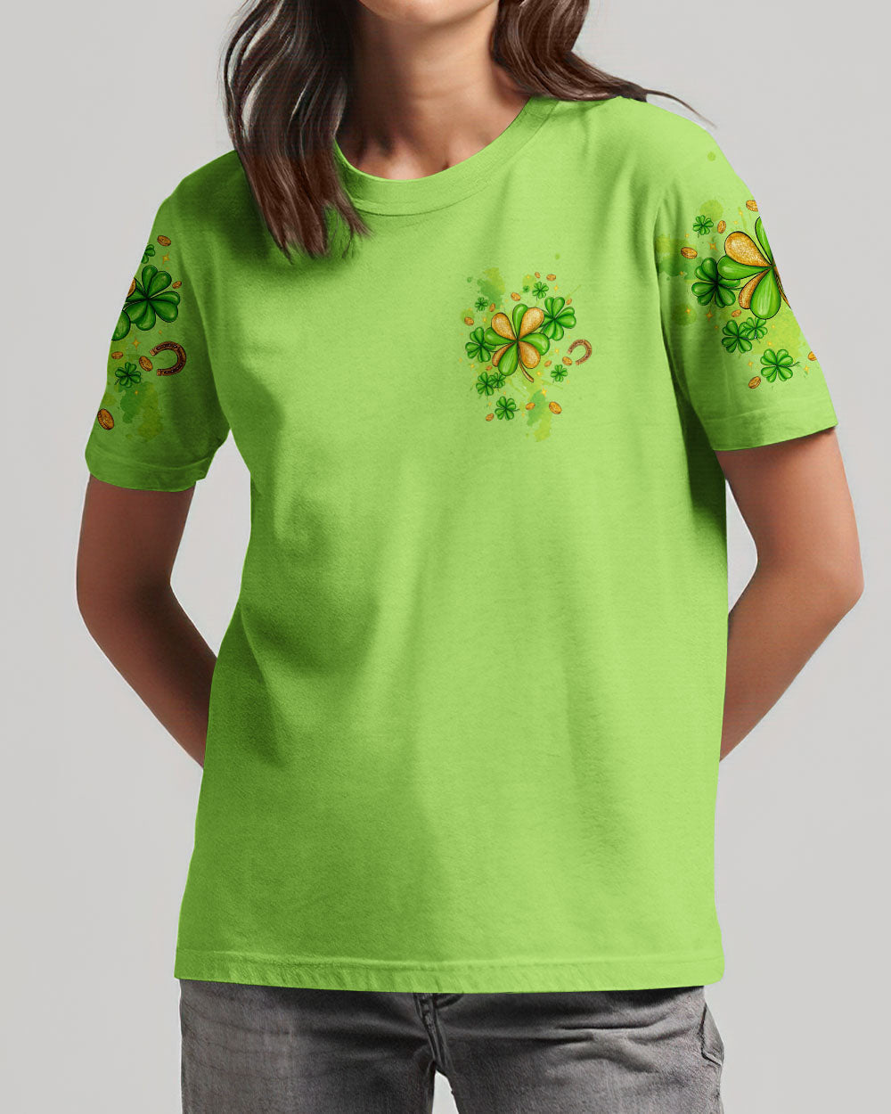 With God All Things Are Possible Patrick's Day Women's All Over Print Shirt - Tltw0301245, easychoo.com