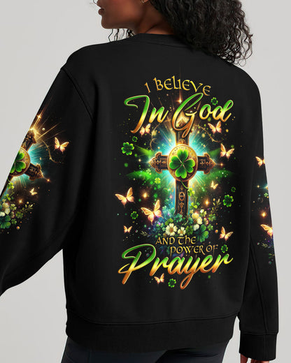 I Believe In God Patrick's Day Women's All Over Print Shirt - Tlno0501242, easychoo.com