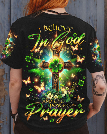 I Believe In God Patrick's Day Women's All Over Print Shirt - Tlno0501242, easychoo.com