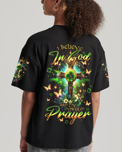 I Believe In God Patrick's Day Women's All Over Print Shirt - Tlno0501242, easychoo.com