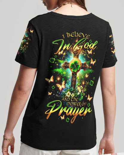 I Believe In God Patrick's Day Women's All Over Print Shirt - Tlno0501242, easychoo.com