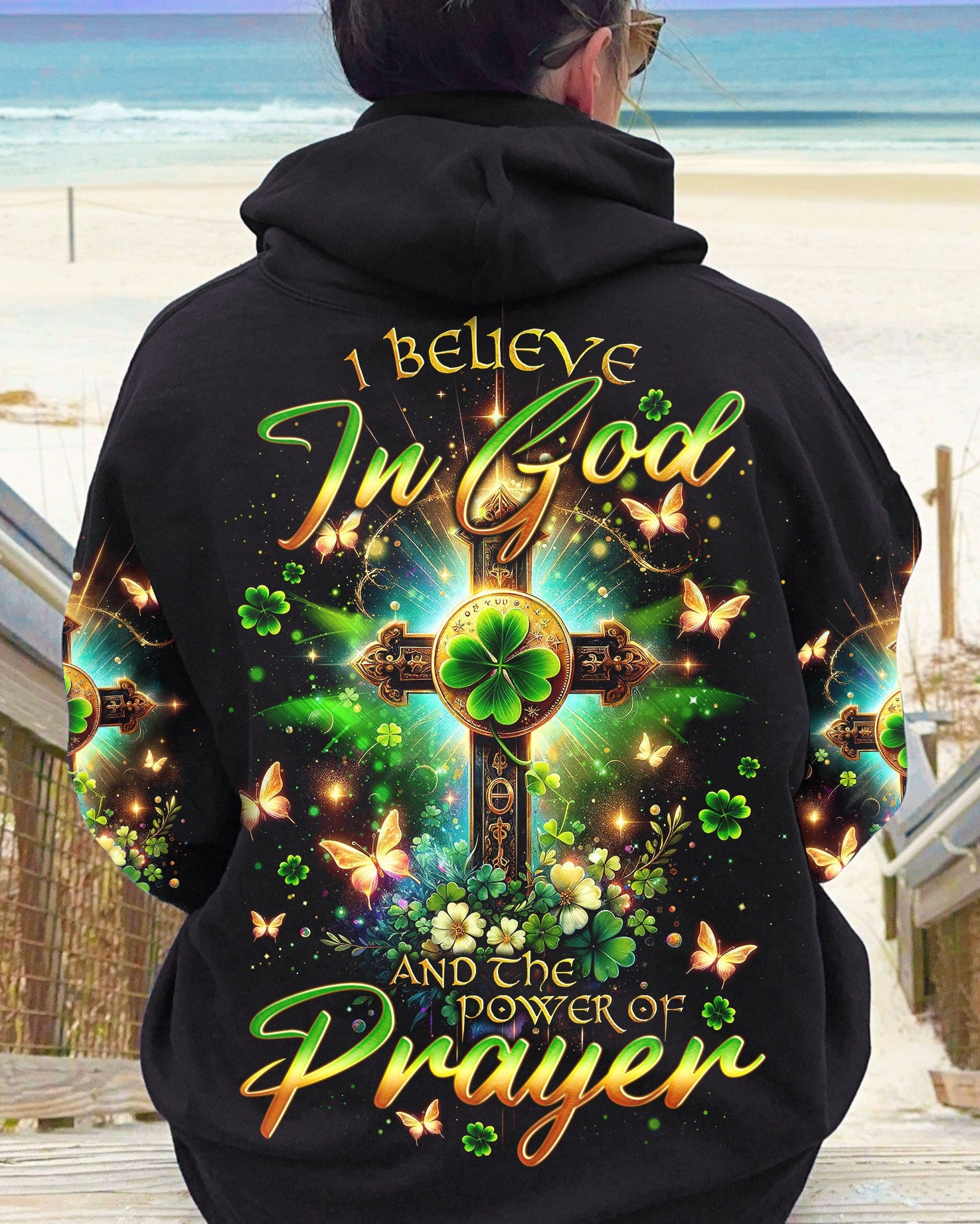 I Believe In God Patrick's Day Women's All Over Print Shirt - Tlno0501242, easychoo.com