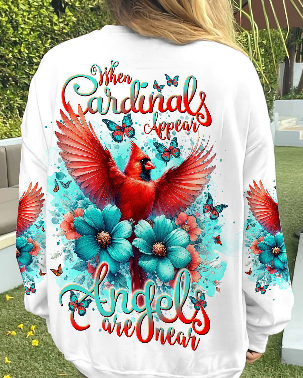 When Cardinals Appear Angels Are Near Women's All Over Print Shirt - Tlnt0812234, easychoo.com