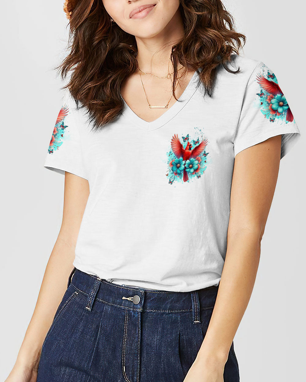 When Cardinals Appear Angels Are Near Women's All Over Print Shirt - Tlnt0812234, easychoo.com