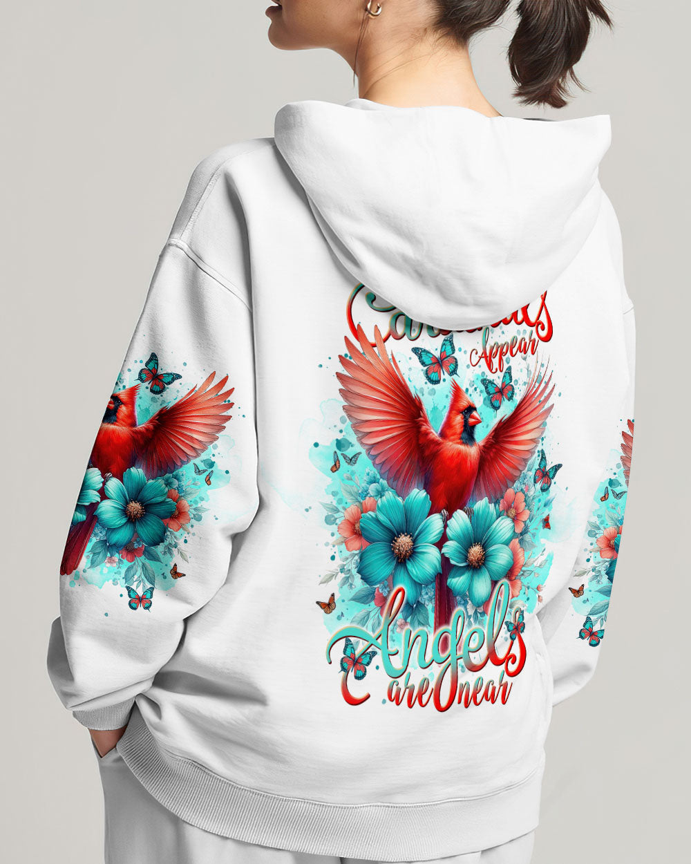 When Cardinals Appear Angels Are Near Women's All Over Print Shirt - Tlnt0812234, easychoo.com