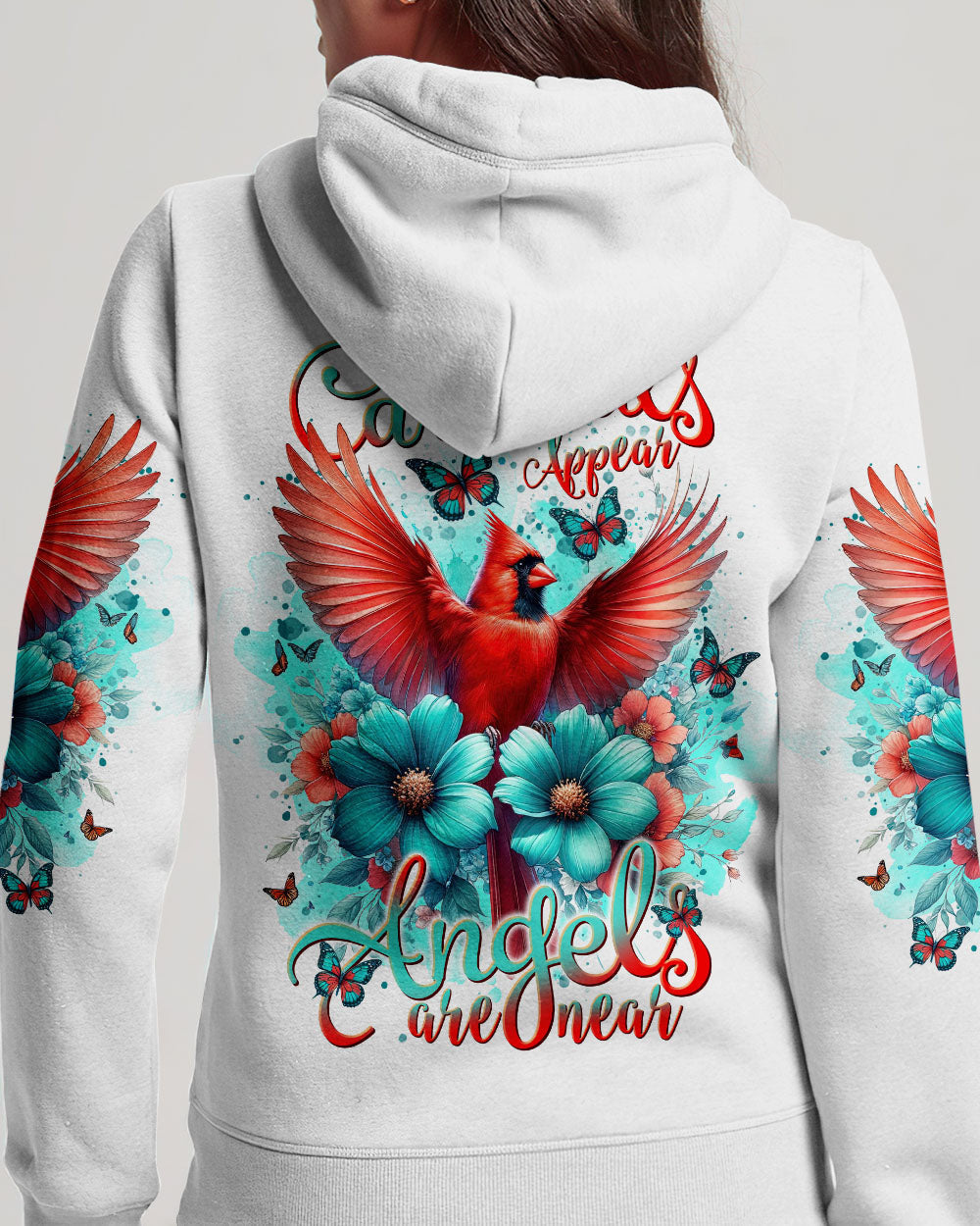 When Cardinals Appear Angels Are Near Women's All Over Print Shirt - Tlnt0812234, easychoo.com