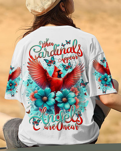 When Cardinals Appear Angels Are Near Women's All Over Print Shirt - Tlnt0812234, easychoo.com