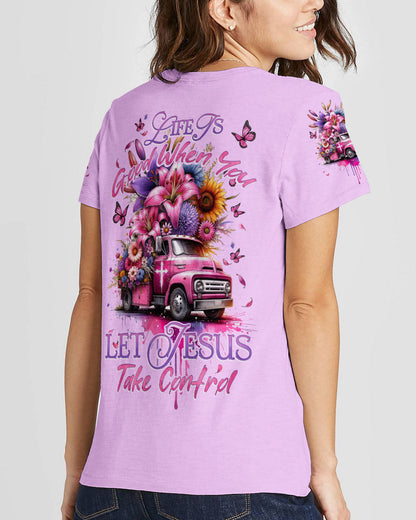 Jesus Take Control Women's All Over Print Shirt - Tytd2011232, easychoo.com