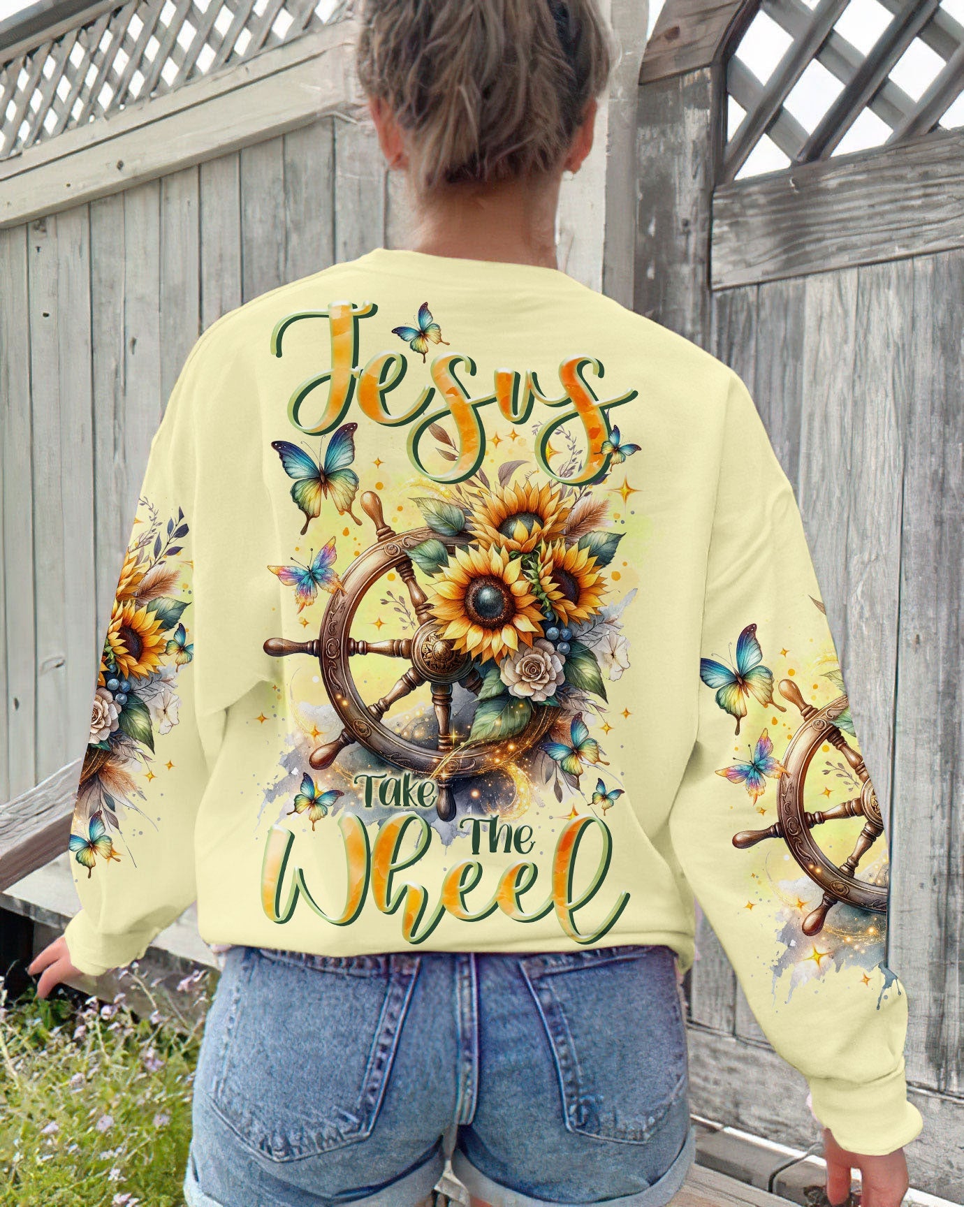Jesus Take The Wheel Women's All Over Print Shirt - Tltr1711233, easychoo.com