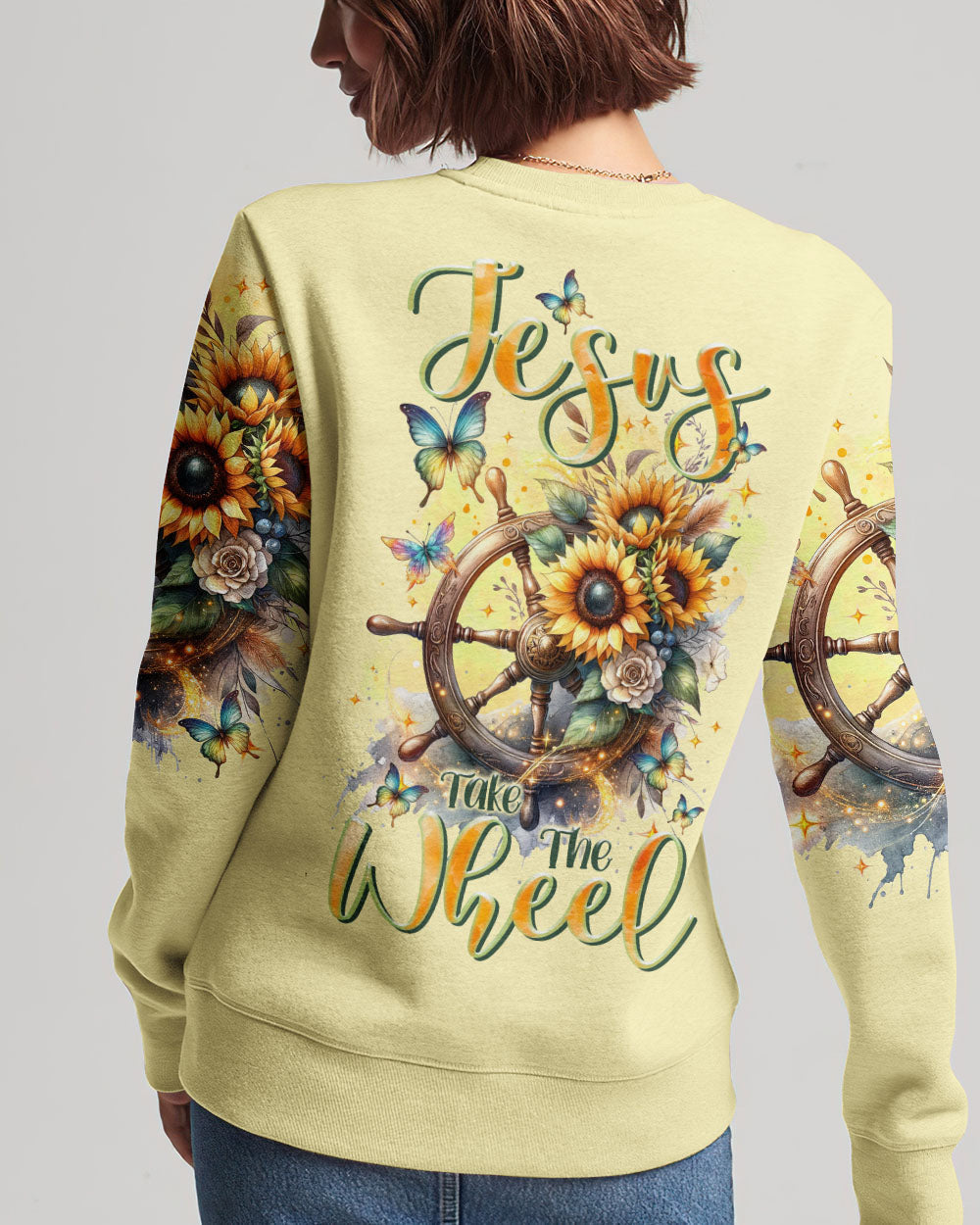 Jesus Take The Wheel Women's All Over Print Shirt - Tltr1711233, easychoo.com