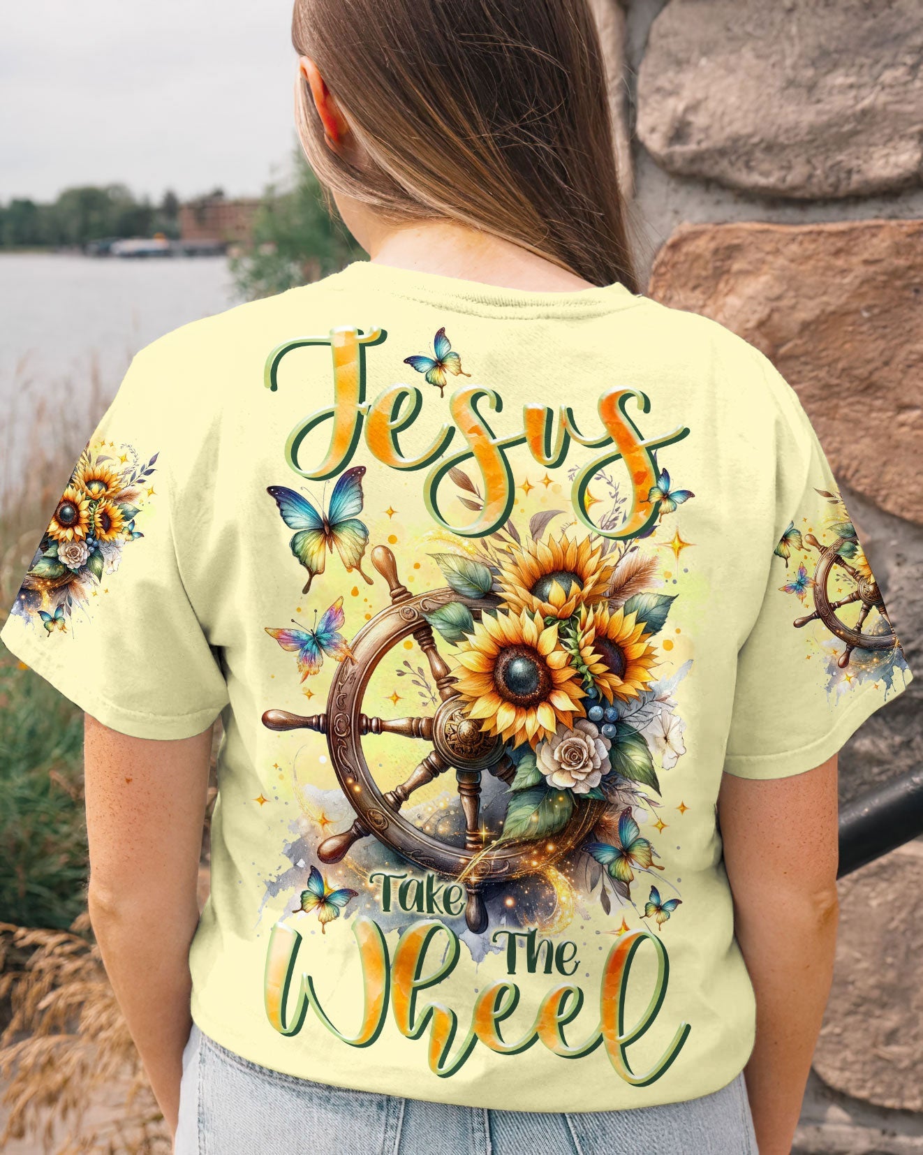 Jesus Take The Wheel Women's All Over Print Shirt - Tltr1711233, easychoo.com