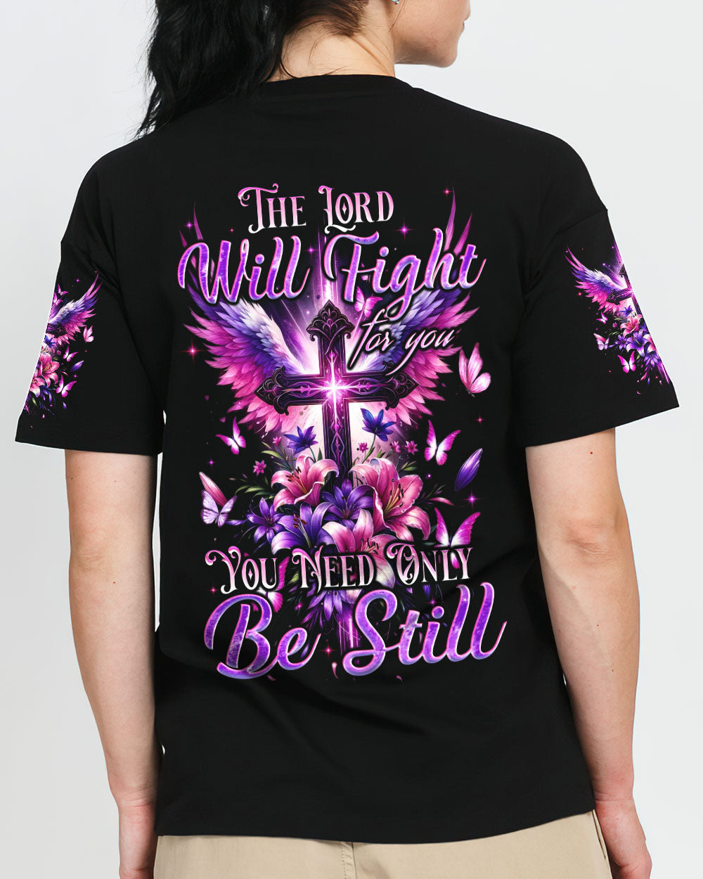 The Lord Will Fight For You Women's All Over Print Shirt - Tyqy1101242, easychoo.com