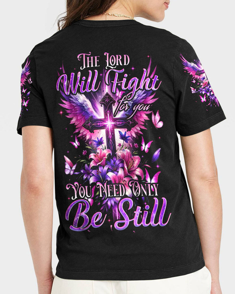 The Lord Will Fight For You Women's All Over Print Shirt - Tyqy1101242, easychoo.com