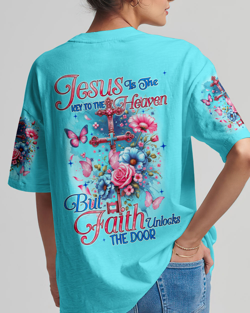 Jesus Is The Key To Heaven Women's All Over Print Shirt - Tyqy2811231, easychoo.com