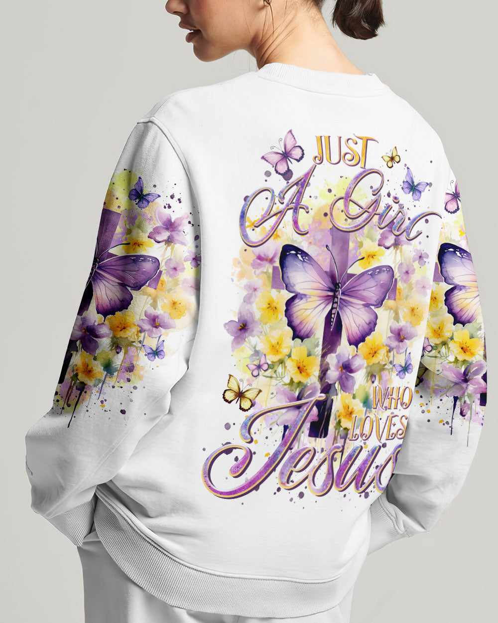 Just A Girl Who Loves Jesus Women's All Over Print Shirt - Tltr2812233, easychoo.com
