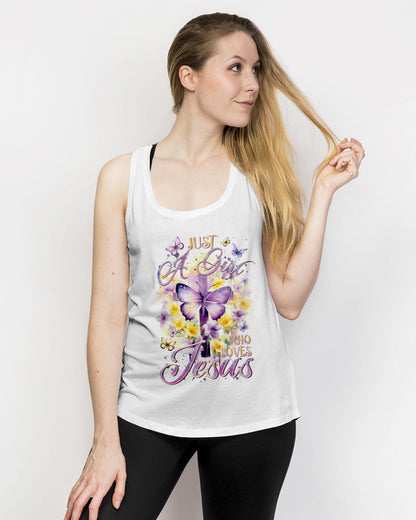 Just A Girl Who Loves Jesus Women's All Over Print Shirt - Tltr2812233, easychoo.com
