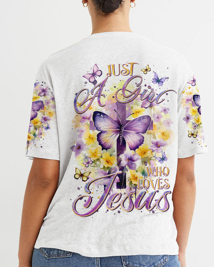 Just A Girl Who Loves Jesus Women's All Over Print Shirt - Tltr2812233, easychoo.com