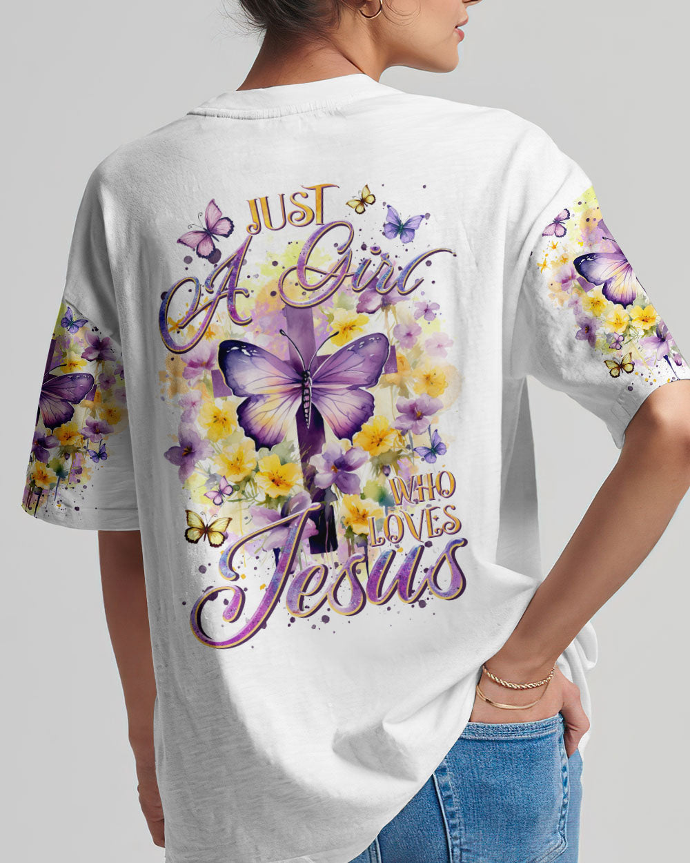 Just A Girl Who Loves Jesus Women's All Over Print Shirt - Tltr2812233, easychoo.com