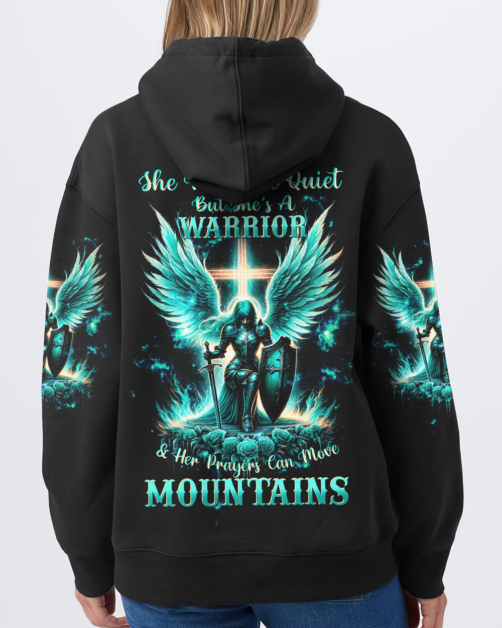 Prayers Can Move Mountains Warrior Wings Wings Women's All Over Print Shirt - Tltw2912234, easychoo.com