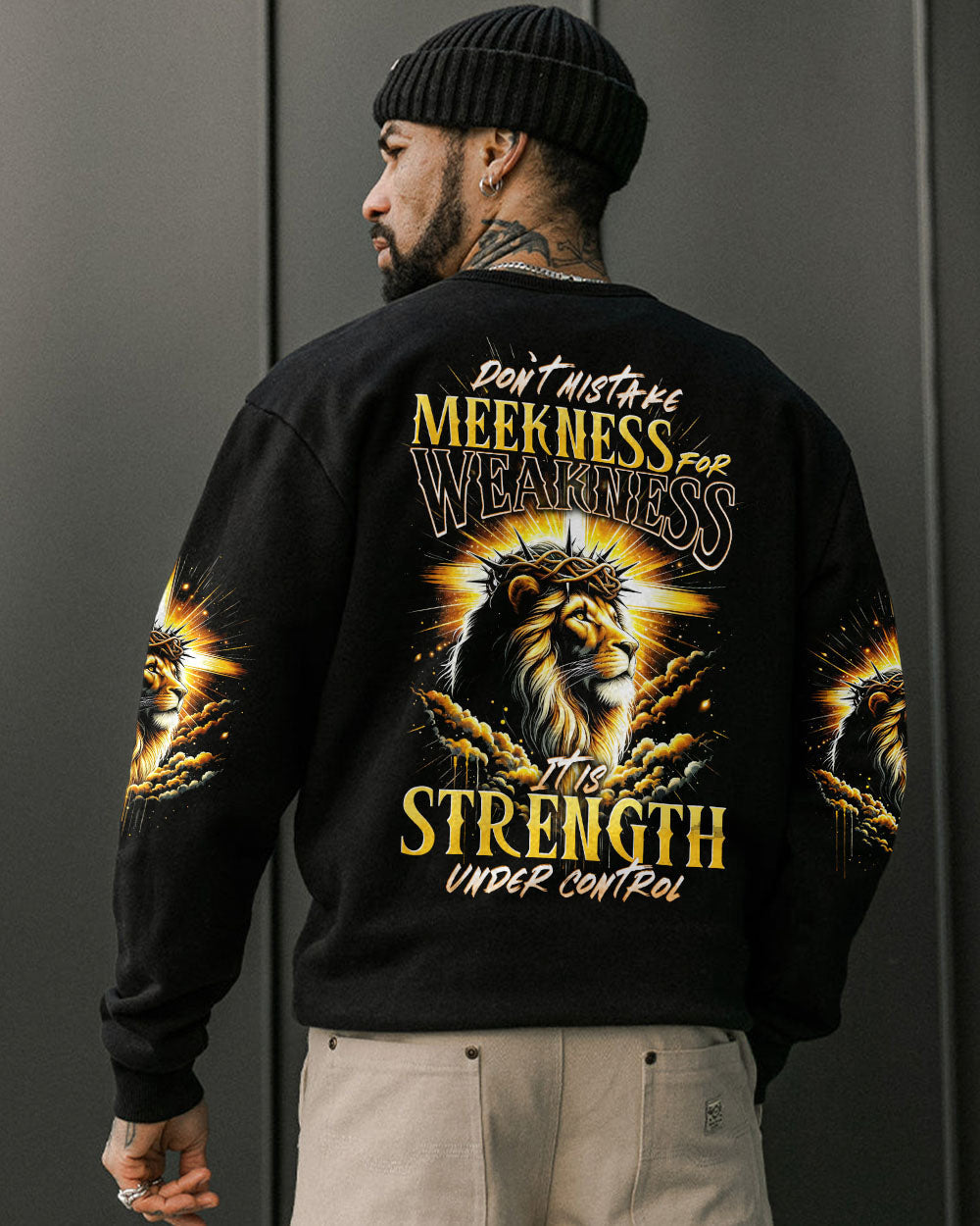Don't Mistake Meekness For Weakness Lion Men's All Over Print Shirt - Tytd1901242, easychoo.com